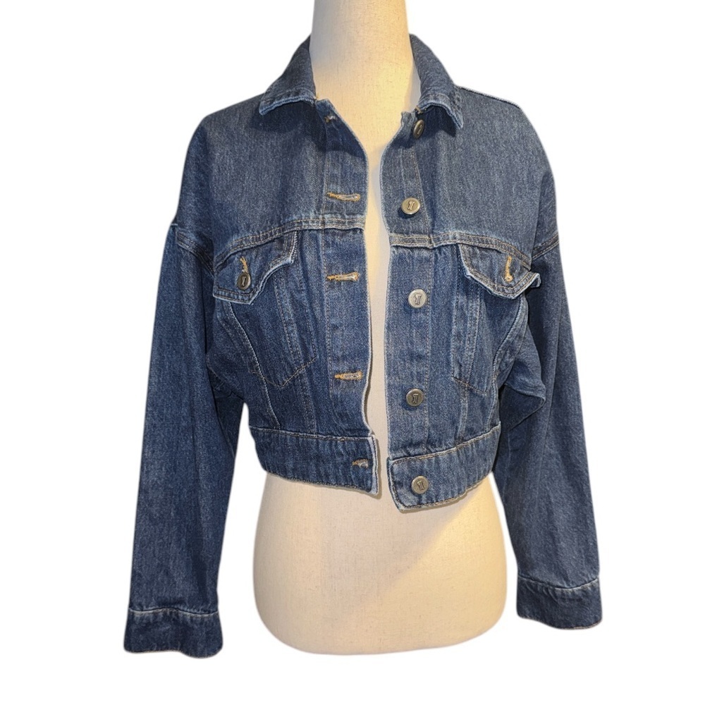Anthropologie Pilcro Cropped Jean Jacket